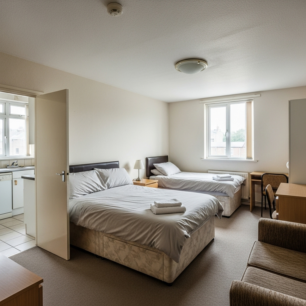 Bright Room with Parking Near Beach